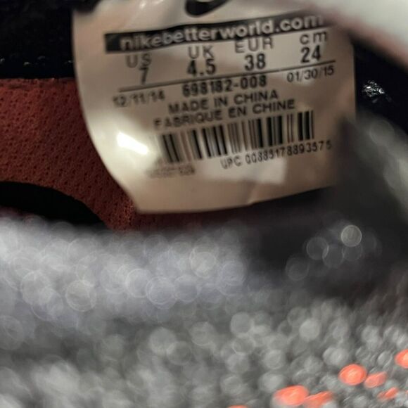 Nike Women's Flyknit Lunar 3 698182-008 Athletic Sneakers Size 7 - Picture 5 of 9